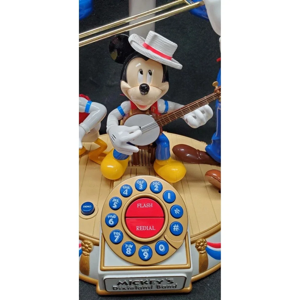 Vintage Disney Dixieland Band Telephone Mickey Donald Goofy Tested working